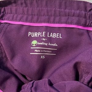 Purple label healing hands scrub bottoms